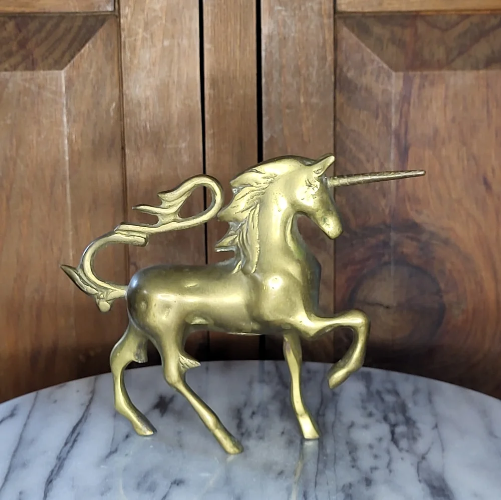 Brass Unicorn Figurine - Picture 5 of 12